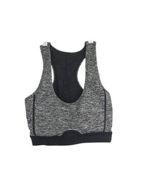 COMFTABLE WOMENS BLACK/GREY SPORTS BRA SIZE SMALL
